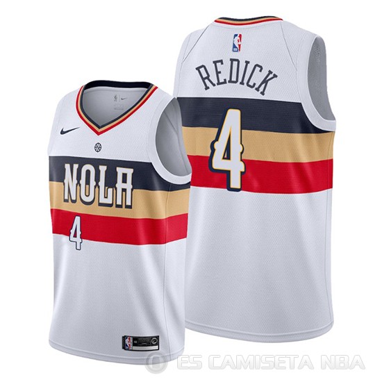 Camiseta J.j. Redick #4 New Orleans Pelicans Earned Blanco2 - Haga un click en la imagen para cerrar